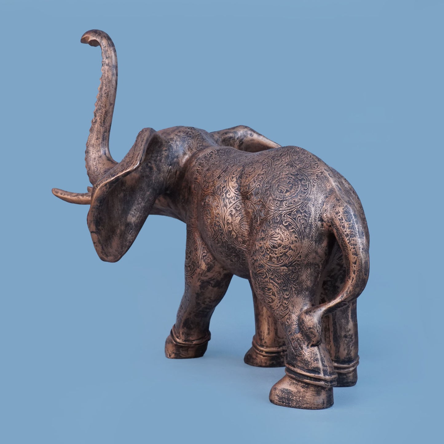 Royal Celestial Winged Elephant - Alabaster Copper Collection