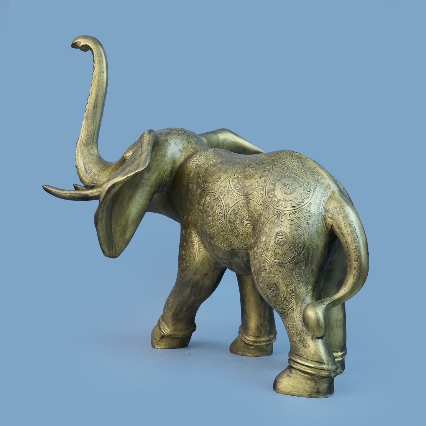 Royal Celestial Winged Elephant - Antique Gold Collection