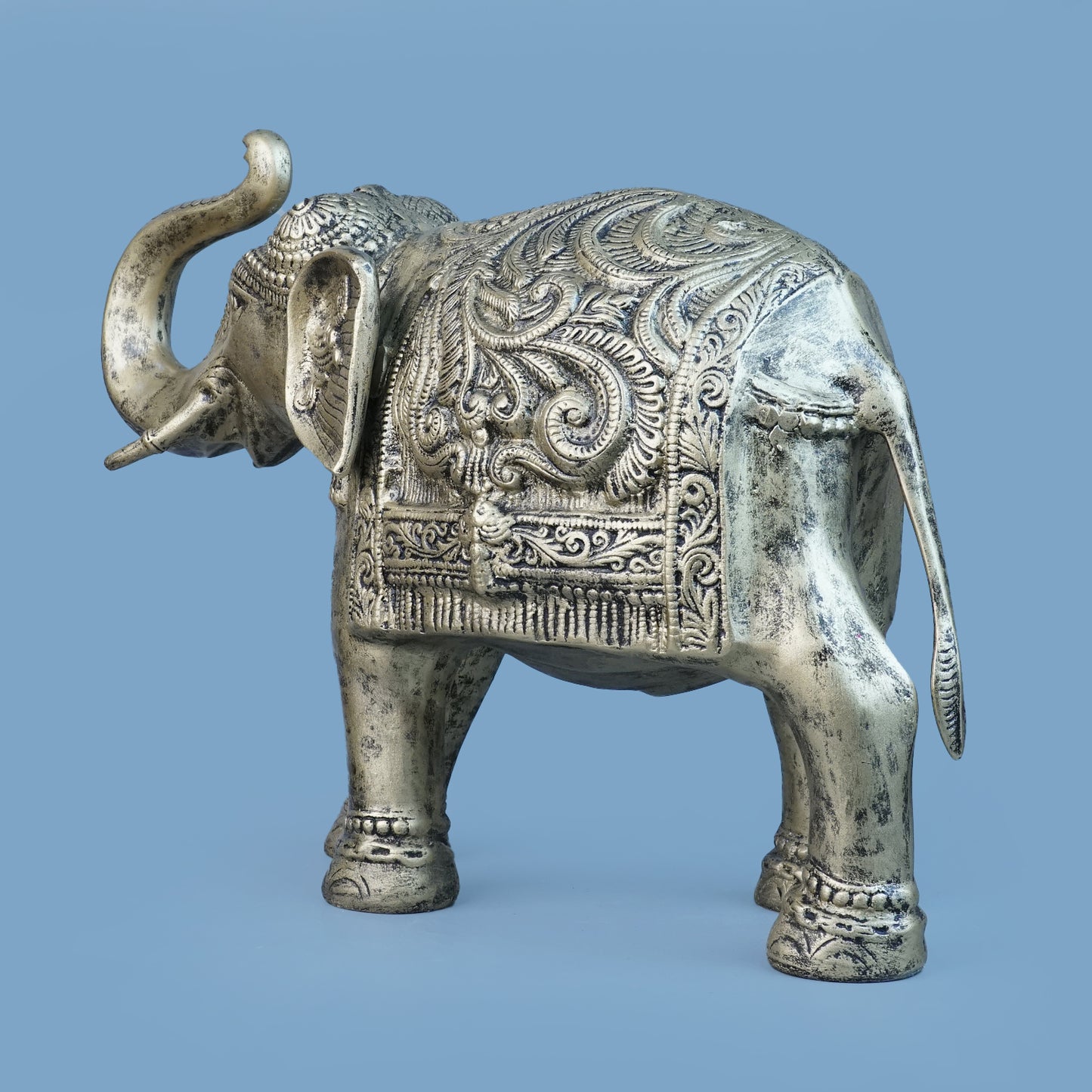 Royal Ceremonial Elephant - Antique Brass Collection