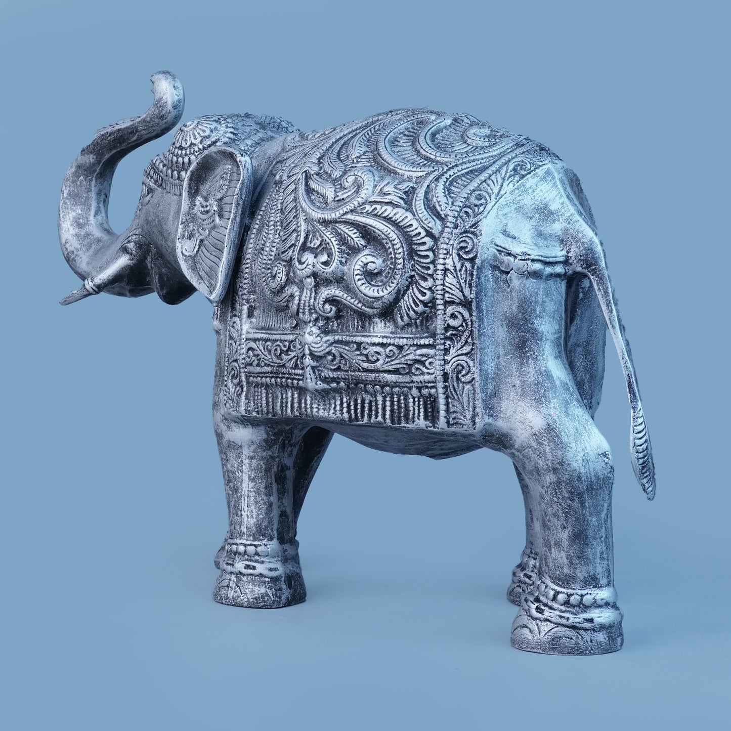 Royal Ceremonial Elephant - Antique Silver Collection