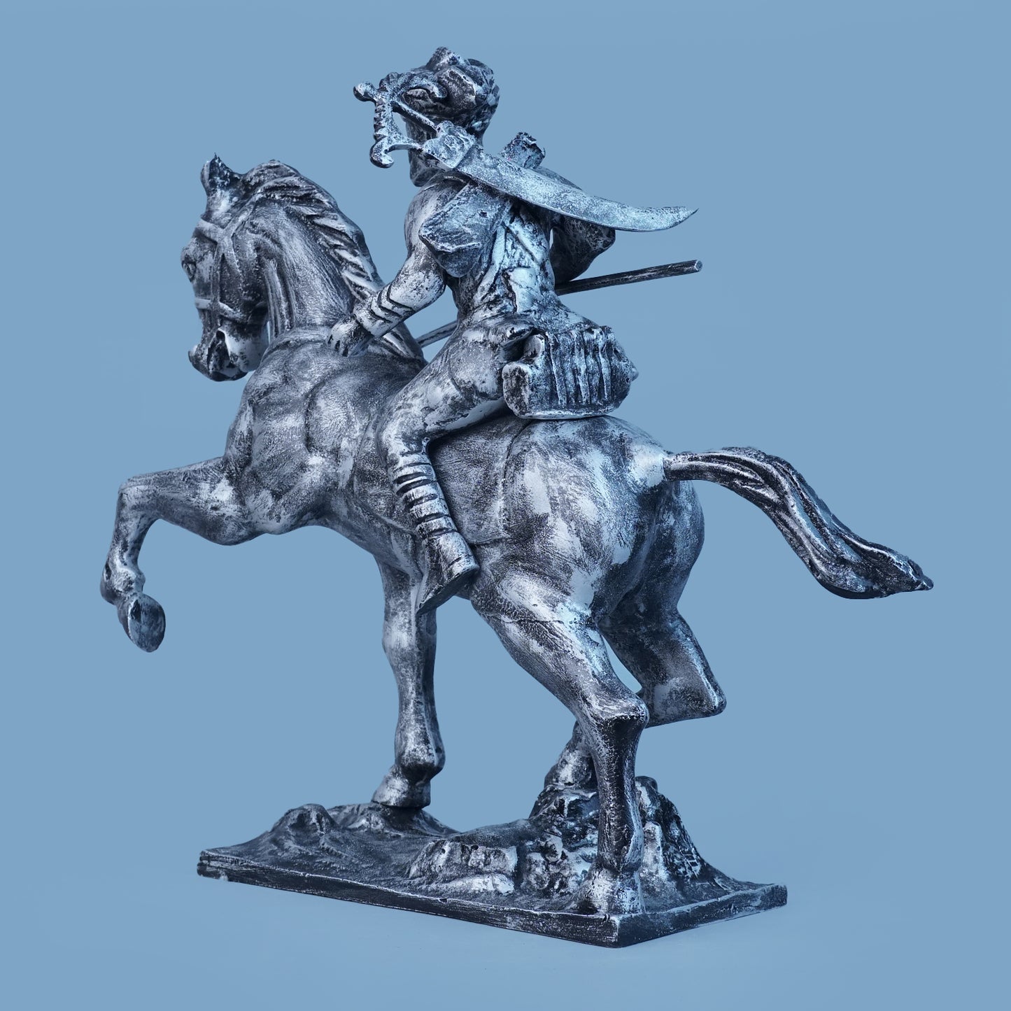 Royal Stallion of the Steppe - Antique Silver Collection
