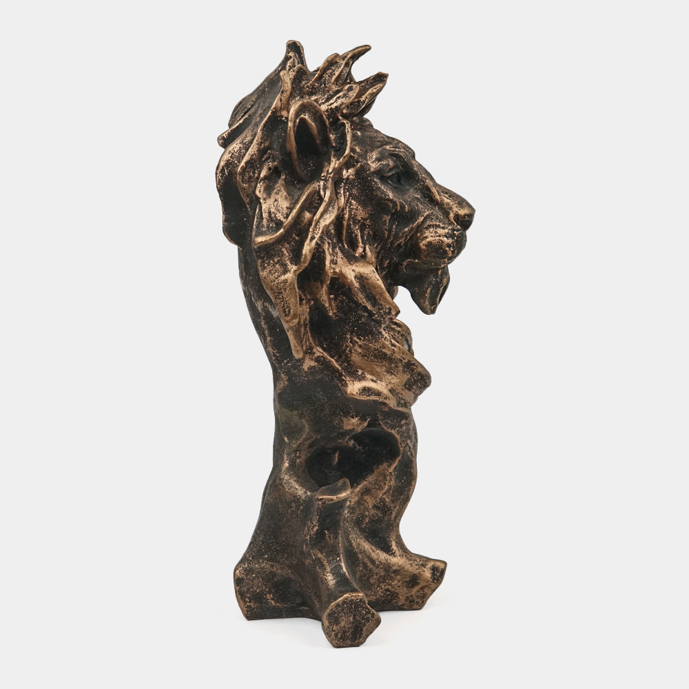 Bronze Lion Head Sculpture