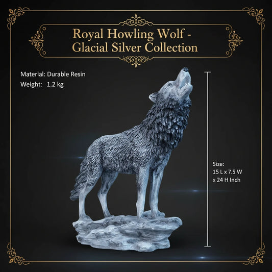 Royal Howling Wolf - Glacial Silver Collection