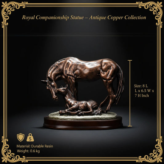 Royal Companionship Statue - Antique Copper Collection