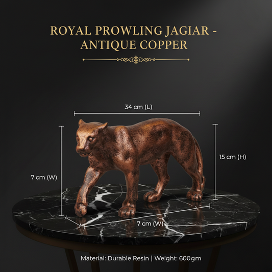 Royal Prowling Jaguar - Antique Copper