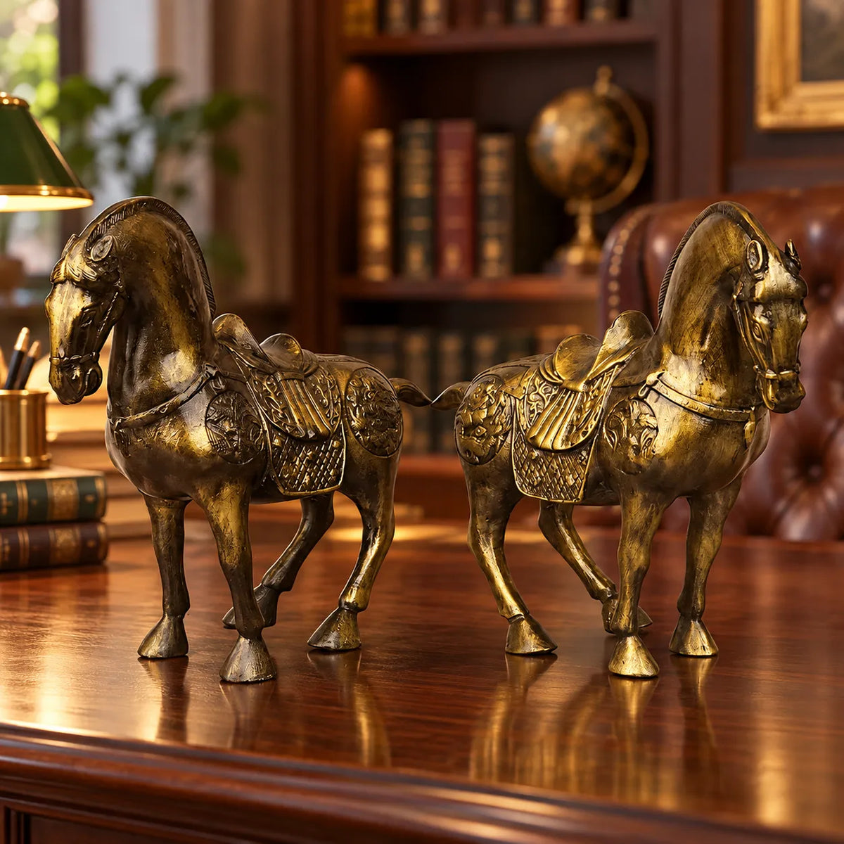 Royal Heritage War Horse - Antique Brass