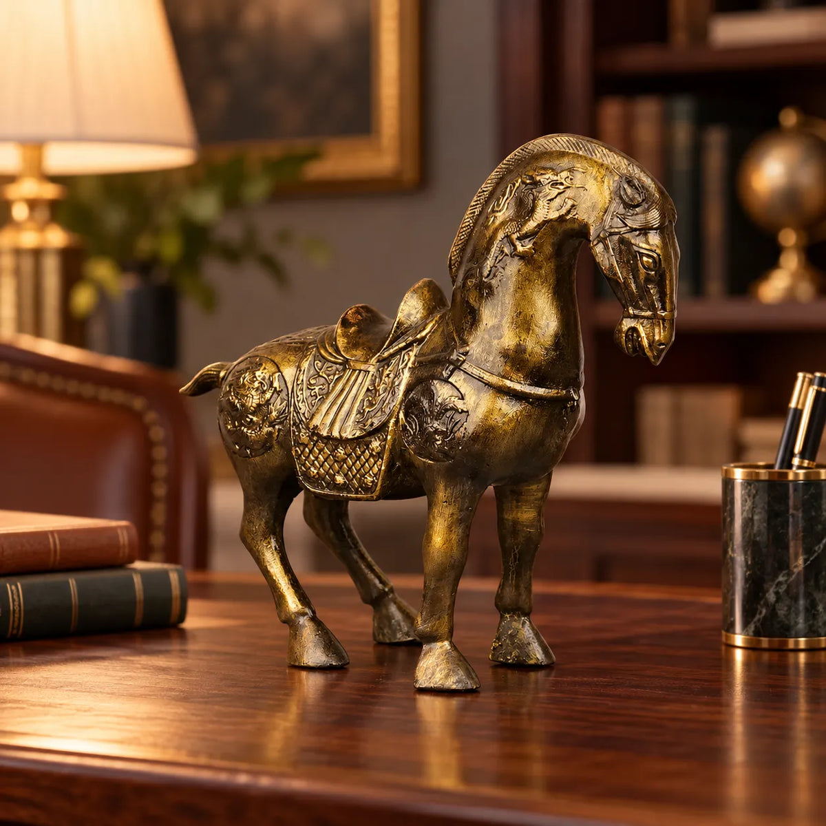 Royal Heritage War Horse - Antique Brass