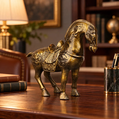Royal Heritage War Horse - Antique Brass