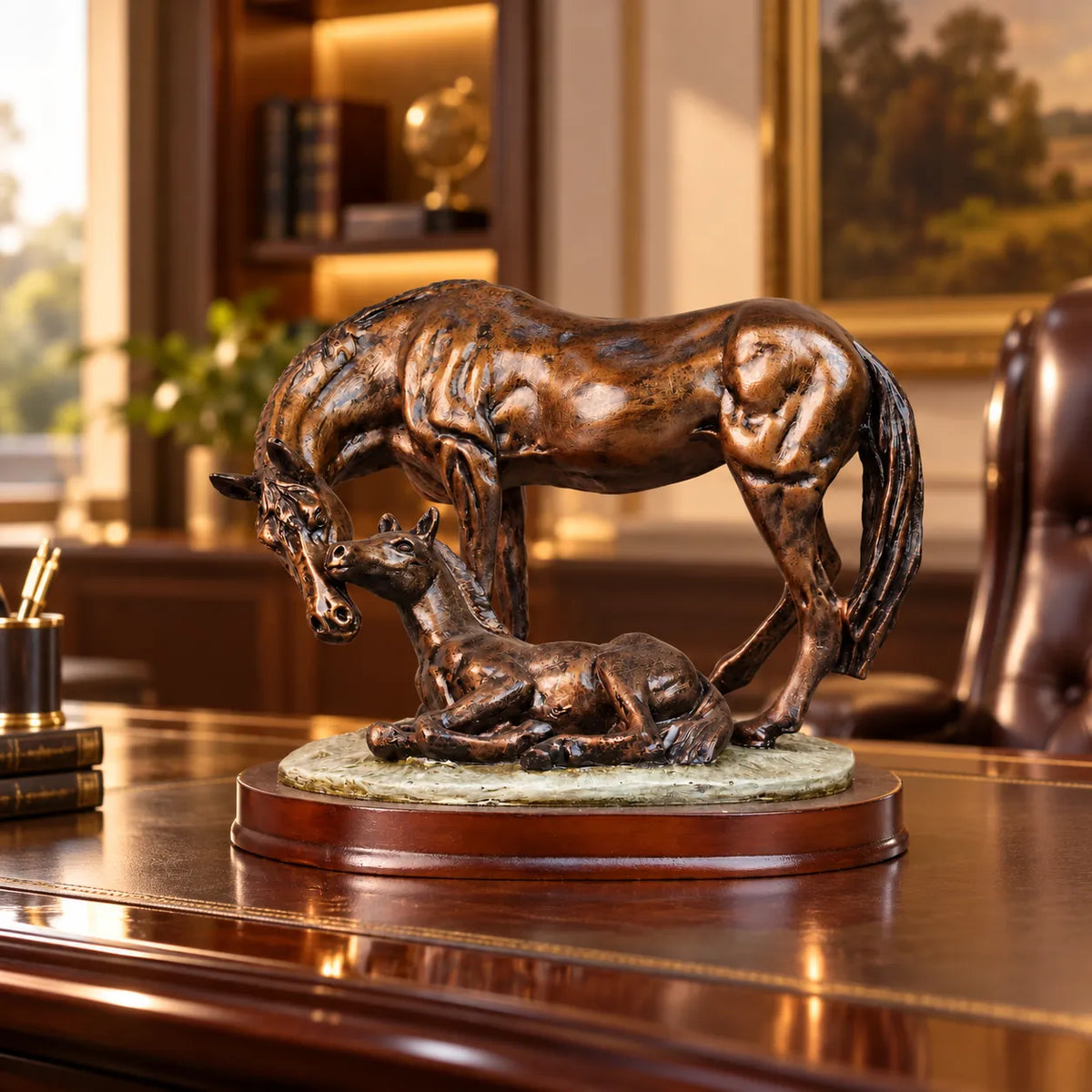 Royal Companionship Statue - Antique Copper Collection