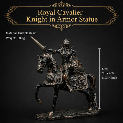 Royal Cavalier - Knight in Armor Statue
