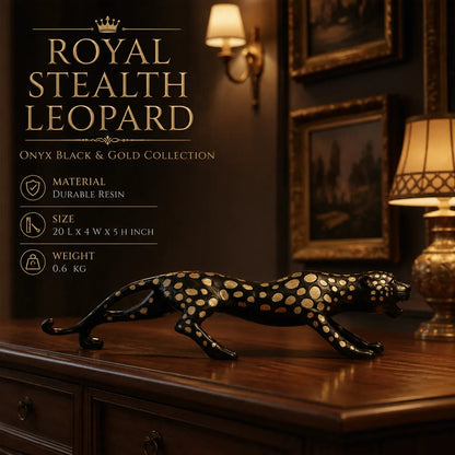 Royal Stealth Leopard - Onyx Black & Gold Collection