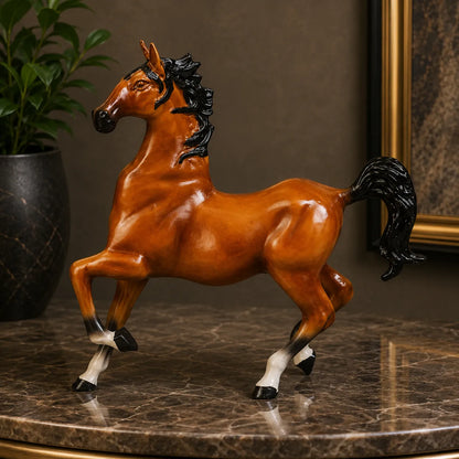 Royal Stallion of the Steppe - Brown