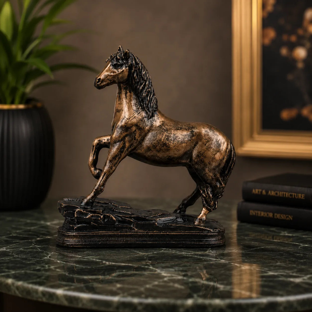 Royal Arabian Stallion - Antique Copper