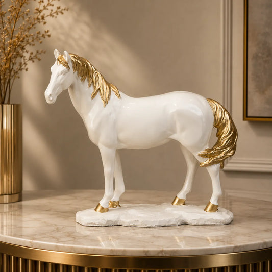 Royal Arabian Stallion - Alabaster White