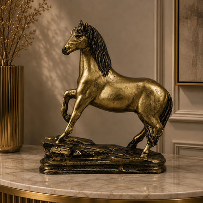 Royal Arabian Stallion - Antique Brass