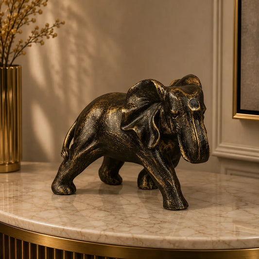 Royal Bull Market Charge - Antique Brass