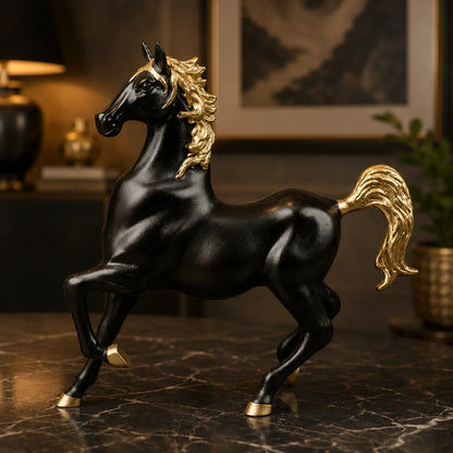 Royal Stallion of the Steppe - Black