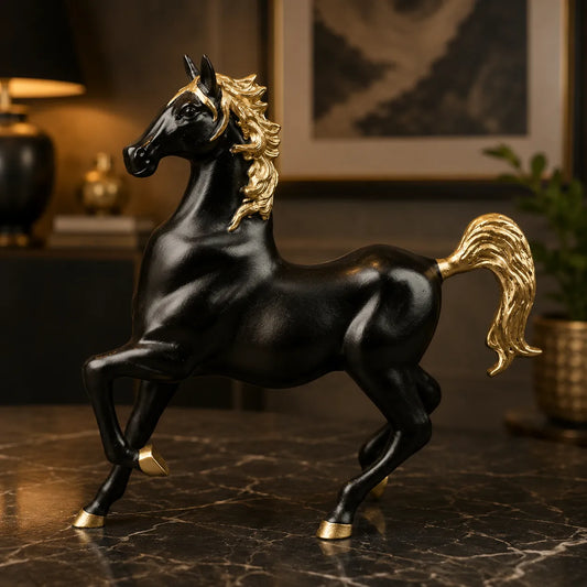 Royal Stallion of the Steppe - Black