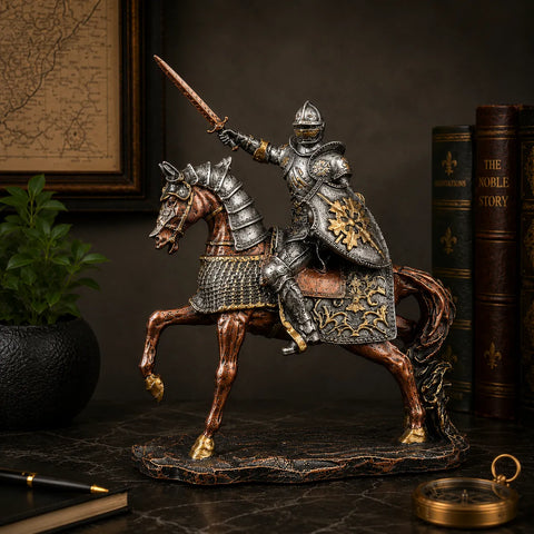 Royal Armored Knight on Horseback - Medieval Heritage Collection