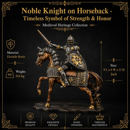 Royal Armored Knight on Horseback - Medieval Heritage Collection