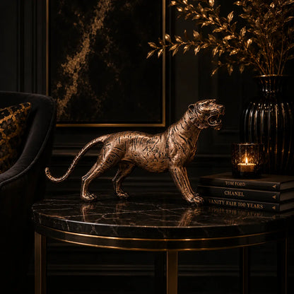 Royal Guardian Panther – Antique Copper Finish