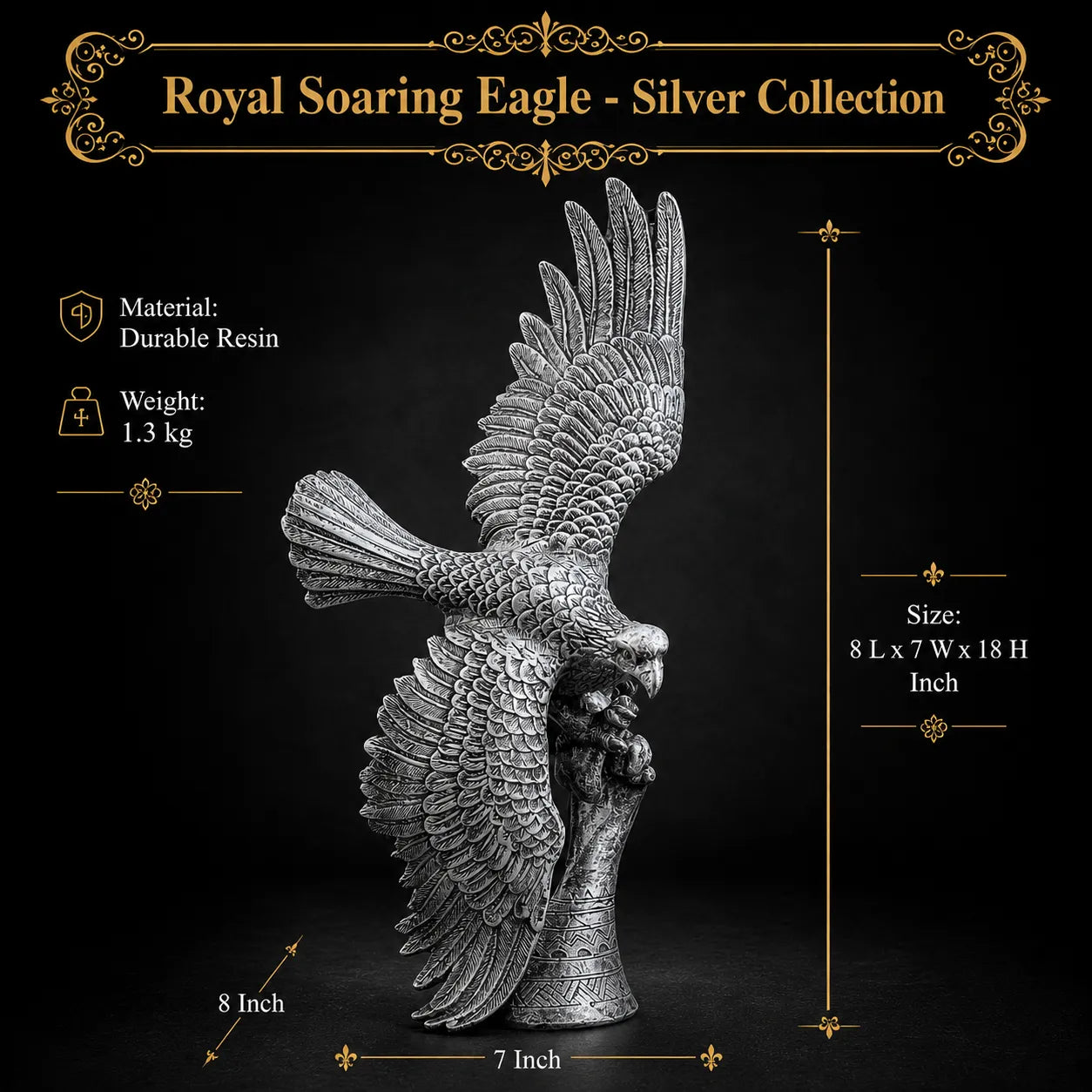 Royal Soaring Eagle -  Silver Collection