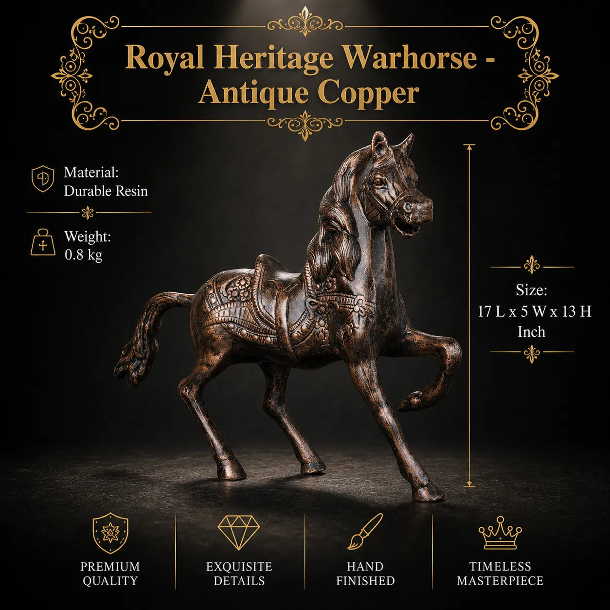 Royal Heritage Warhorse - Antique Copper