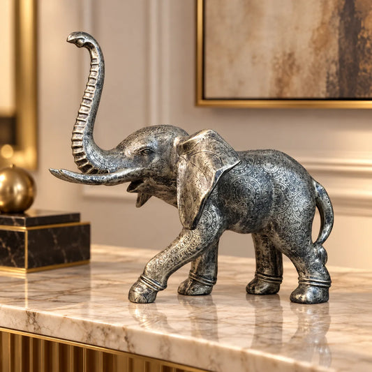 Royal Majestic Elephant - Antique Brass Collection