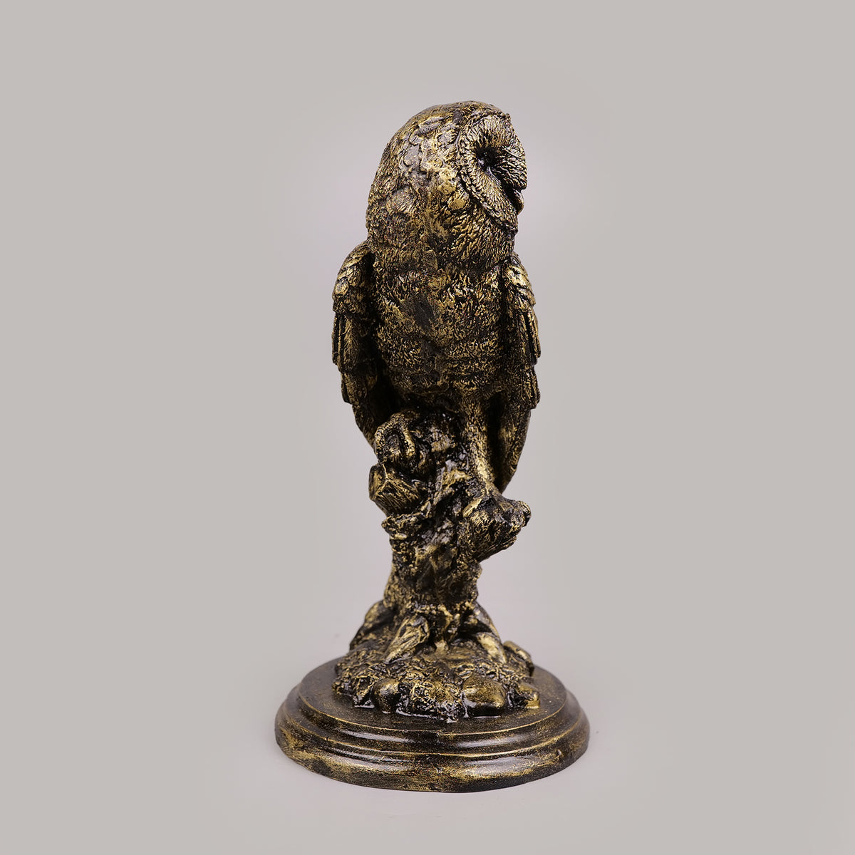 Royal Perched Owl - Antique Brass Collection