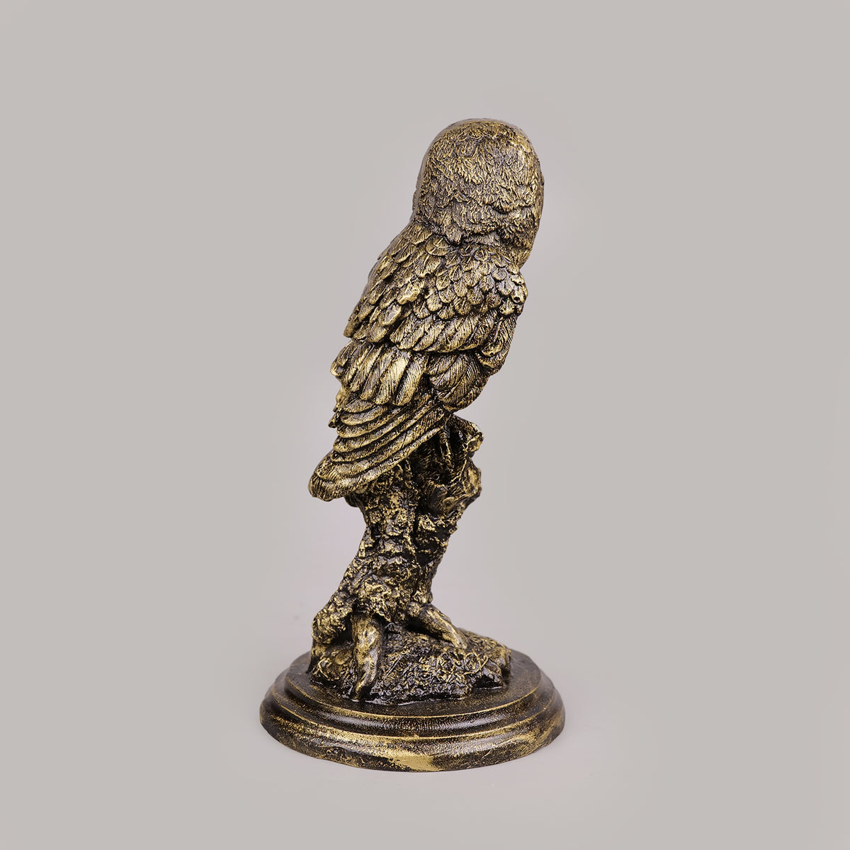 Royal Perched Owl - Antique Brass Collection