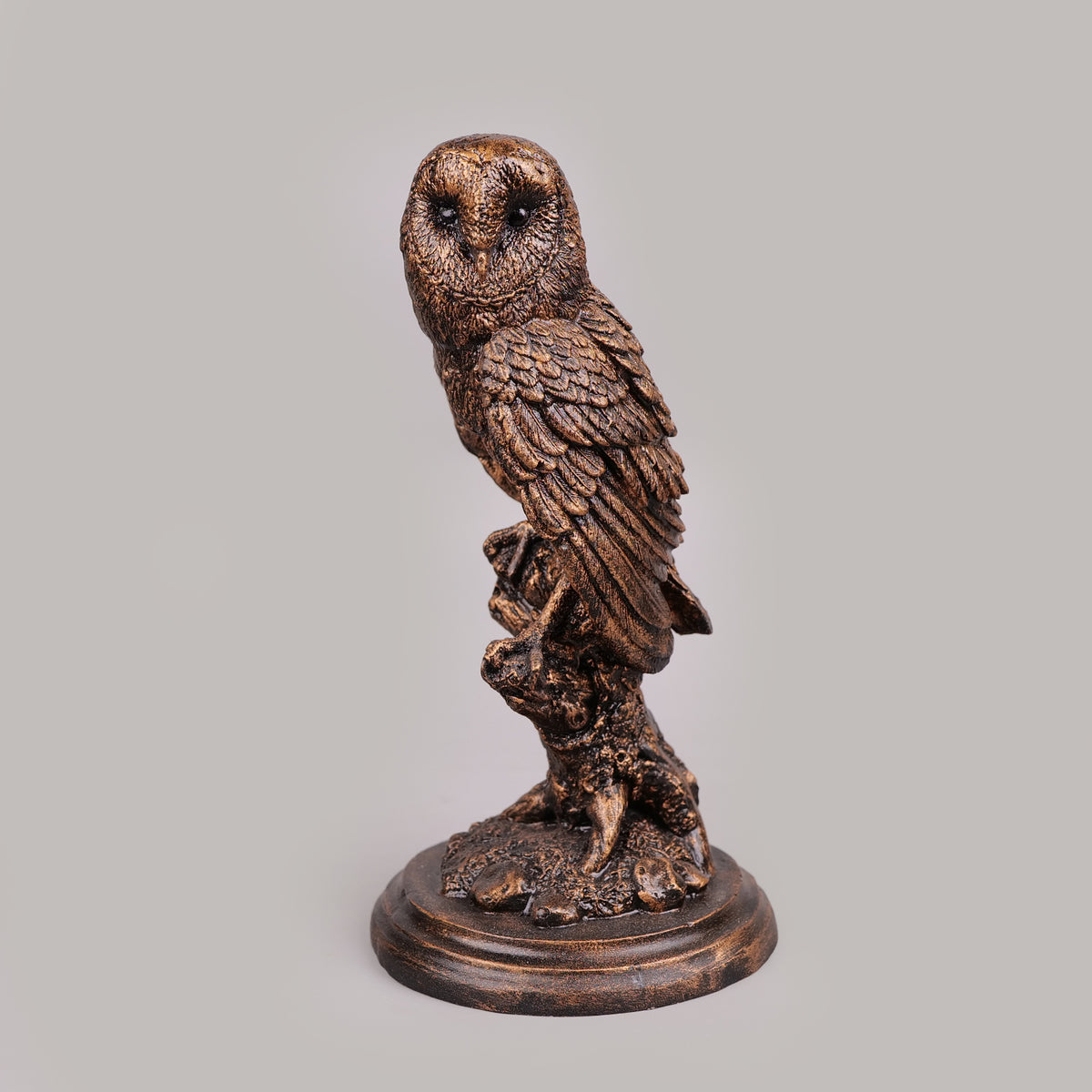 Royal Perched Owl - Antique Copper Collection