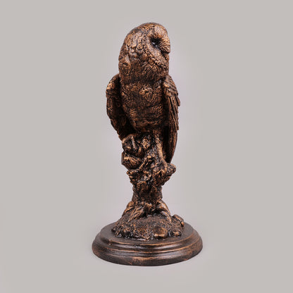 Royal Perched Owl - Antique Copper Collection