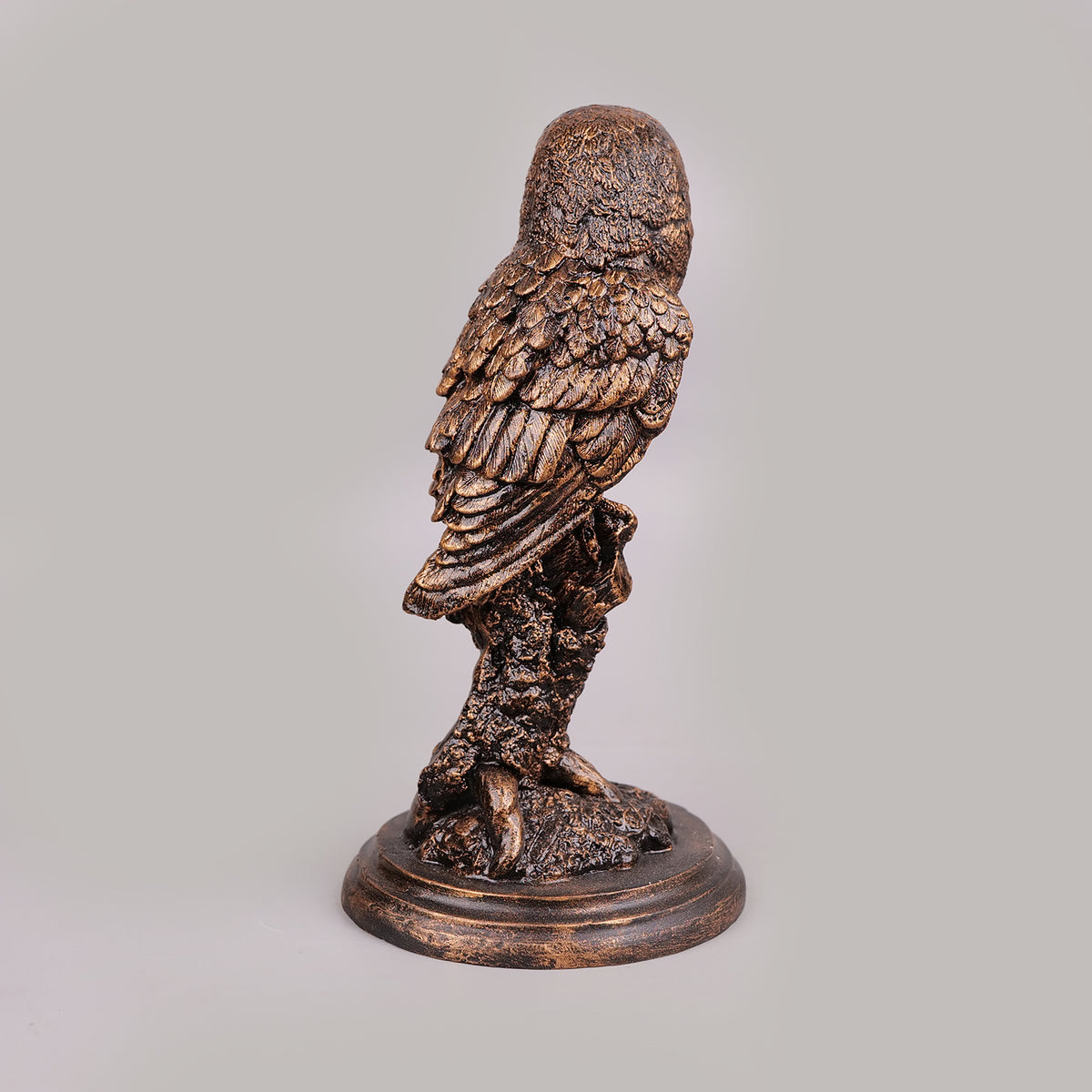 Royal Perched Owl - Antique Copper Collection