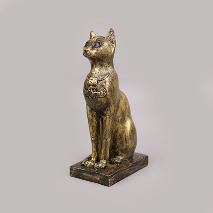 Royal Egyptian Bastet Cat - Antique Brass Collection
