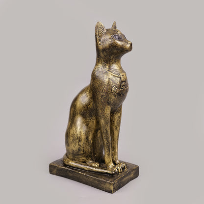 Royal Egyptian Bastet Cat - Antique Brass Collection