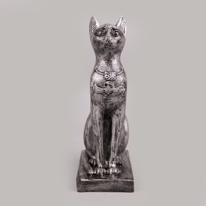 Royal Egyptian Bastet Cat - Antique Silver Collection