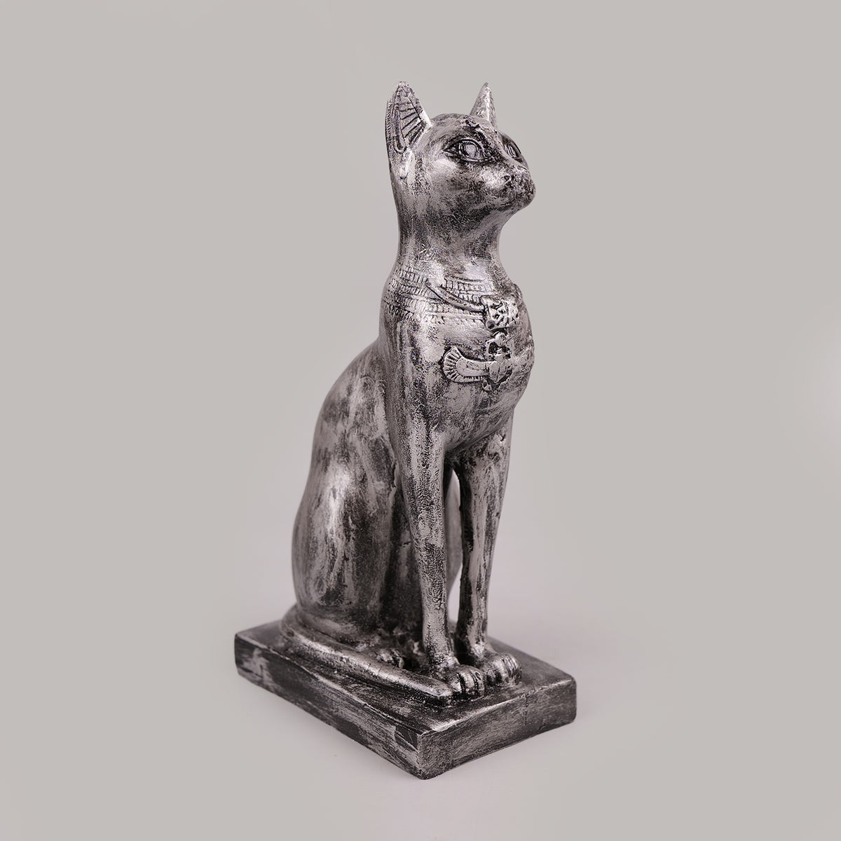 Royal Egyptian Bastet Cat - Antique Silver Collection