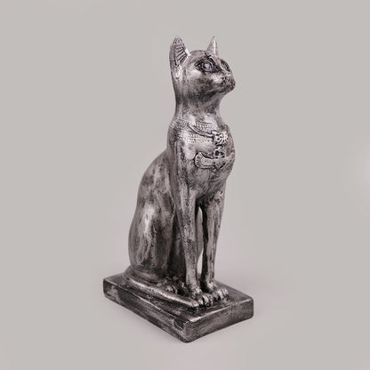 Royal Egyptian Bastet Cat - Antique Silver Collection