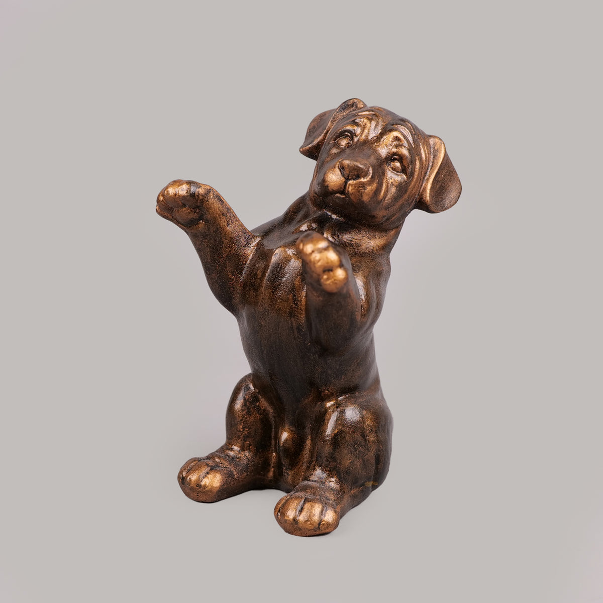 Royal Begging Puppy - Antique Copper Collection
