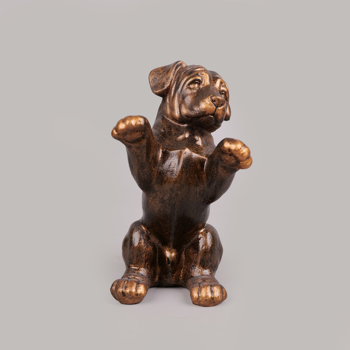Royal Begging Puppy - Antique Copper Collection