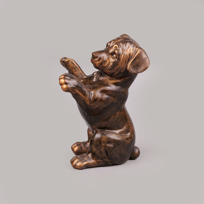 Royal Begging Puppy - Antique Copper Collection