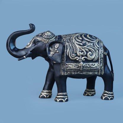 Royal Ceremonial Elephant - Onyx Black & Golden