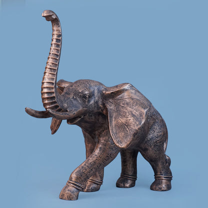 Royal Celestial Winged Elephant - Alabaster Copper Collection