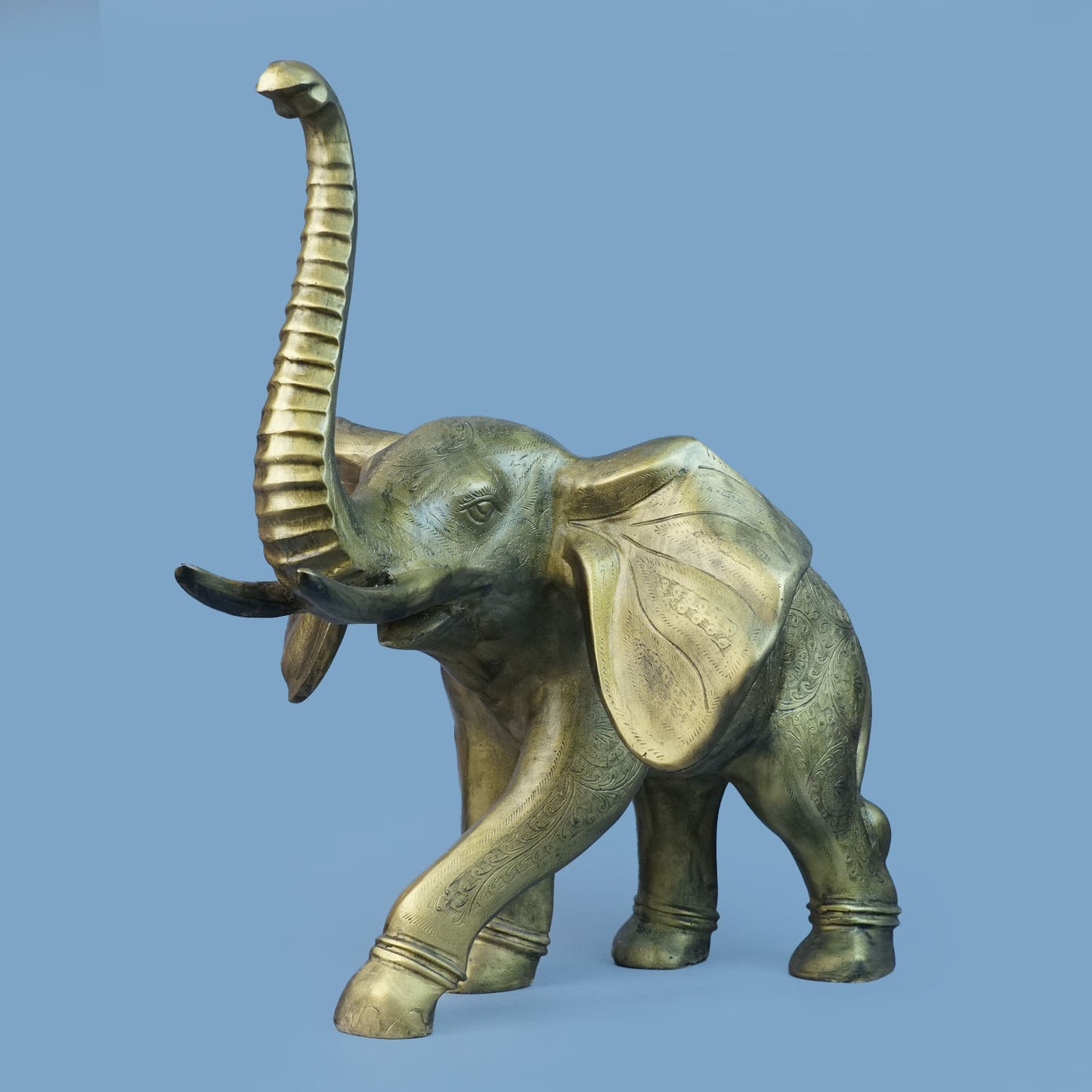 Royal Celestial Winged Elephant - Antique Gold Collection
