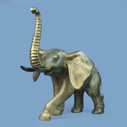 Royal Celestial Winged Elephant - Antique Gold Collection