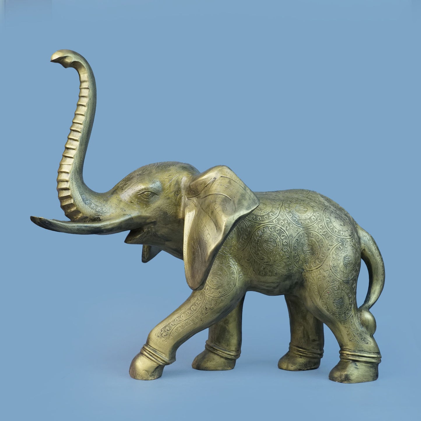 Royal Celestial Winged Elephant - Antique Gold Collection