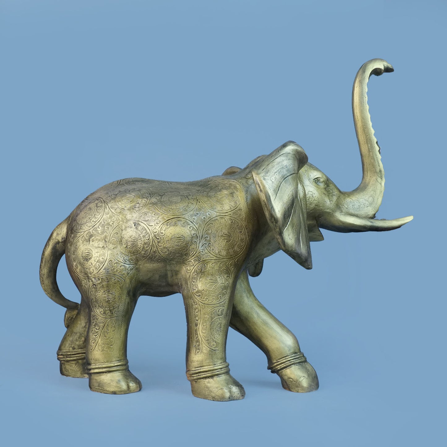 Royal Celestial Winged Elephant - Antique Gold Collection