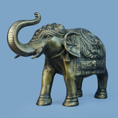 Royal Ceremonial Elephant - Antique Gold Collection