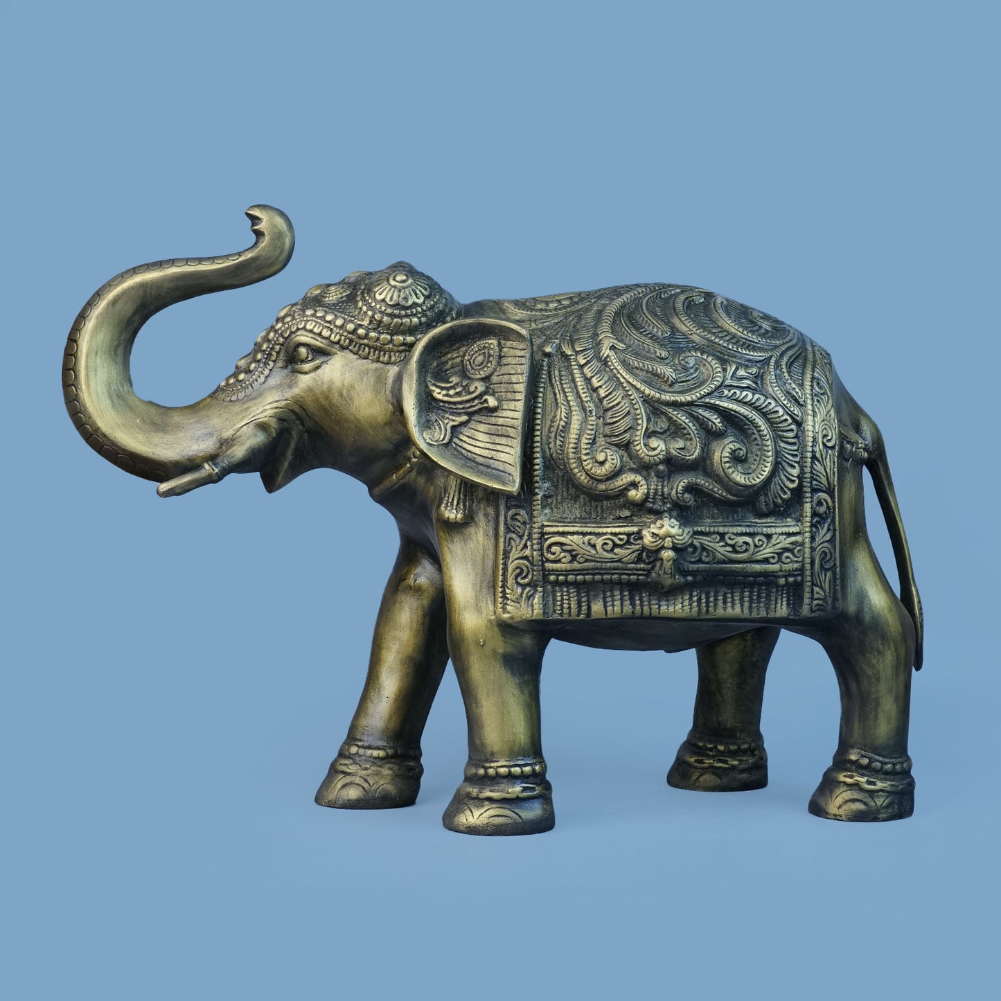 Royal Ceremonial Elephant - Antique Gold Collection