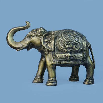 Royal Ceremonial Elephant - Antique Gold Collection